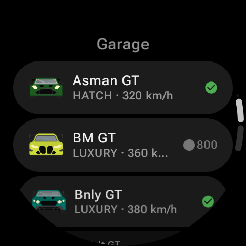 Race To End garage screen