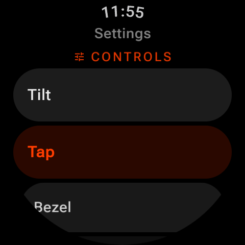 Race To End control settings screen