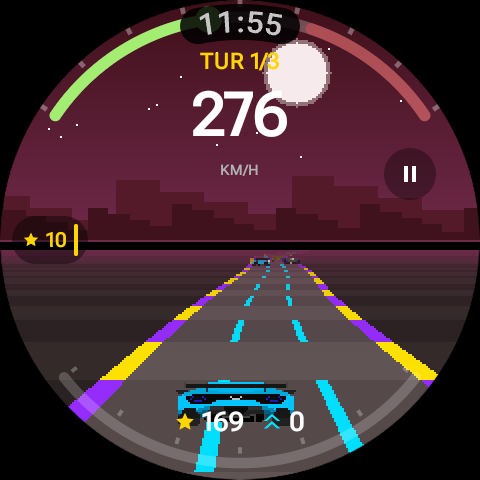 Race To End neon city gameplay