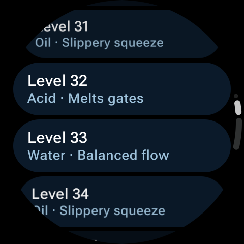 Wet Watch level select