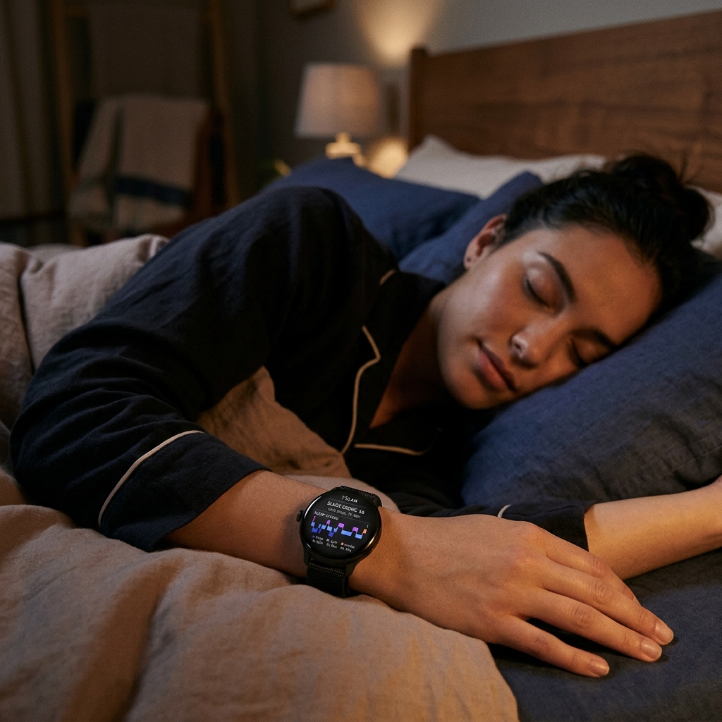 Sleep stage tracking on Wear OS smartwatch during night