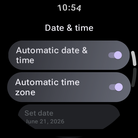 Wear OS Ekran ve Uyandırma Hareketi Ayarları